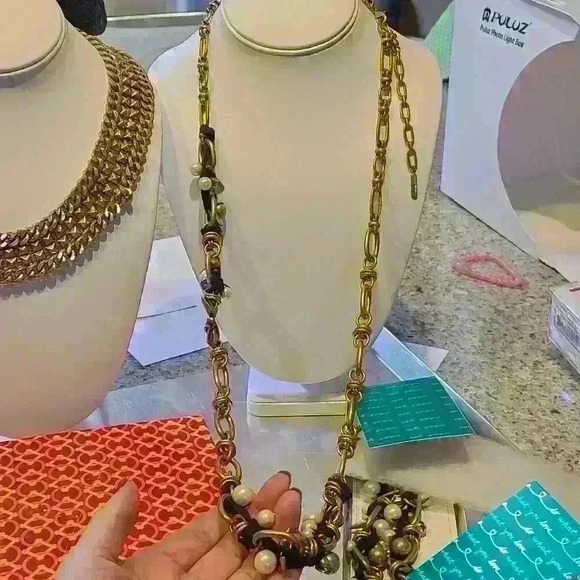 Stella and Dot French twist ribbon necklace - Picture 12 of 14